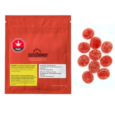 Sunshower - Sunshower Blood Orange 1:5 THC:CBD Soft Chews 10x4.6 g