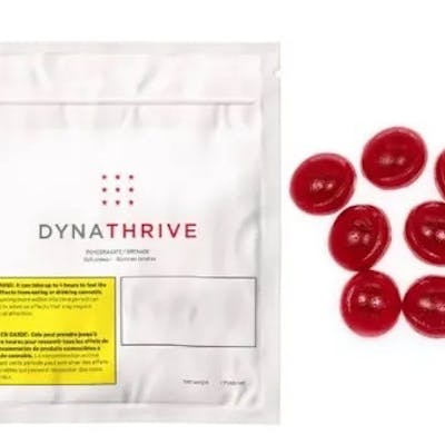 DYNATHRIVE - DYNATHRIVE Pomegranate CBD Soft Chews 7x4.6 g