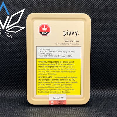 Divvy Sour Kush 12 x 0.35g Pre-Rolls