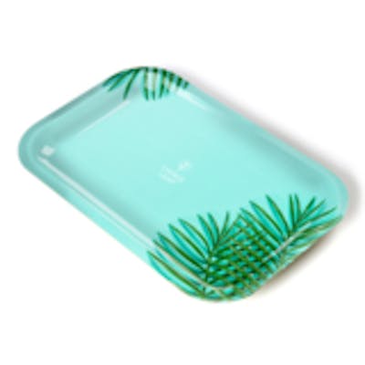 Medium Rolling Trays - Mint Palm - Medium Rolling Tray