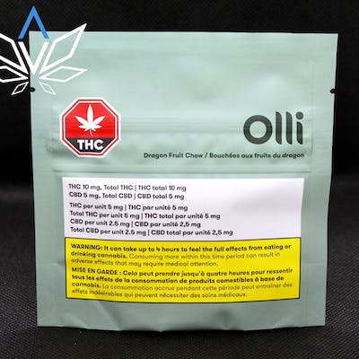 Olli Brand Dragon Fruit Chews (THC 2:1)