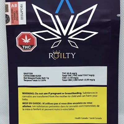 Roilty Catacomb Kush Shatter 1g