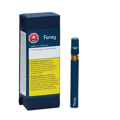 Foray - Foray Indica 0.3 g Disposable Vape Pen