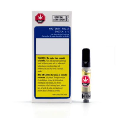 General Admission - Live Resin Cartridge - Kootenay Fruit (0.45g)