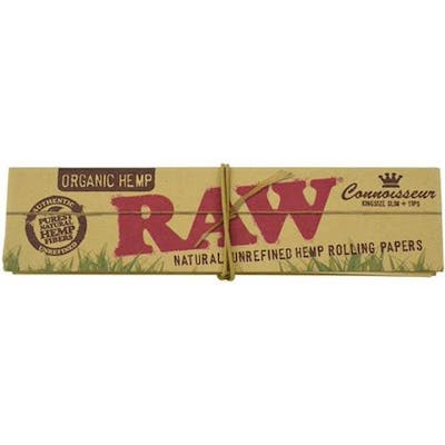 RAW | Connoisseur Organic Hemp Rolling Papers | King Size