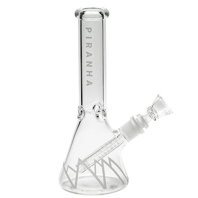 Piranha Glass | Clear Beaker Bong | 14"