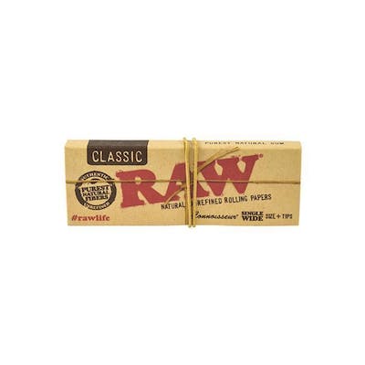 Raw | Connoisseur Classic Rolling Papers | 1-1/4 Size