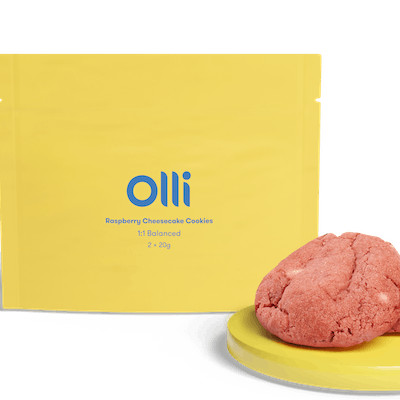 Olli | Raspberry Cheesecake Cookies | 10mg THC + 10mg CBD