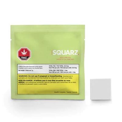 Canna Squarz | Key Lime Pie White Chocolate | 10mg THC