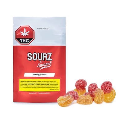 Spinach | SOURZ Strawberry Mango Soft Chews | 10mg THC