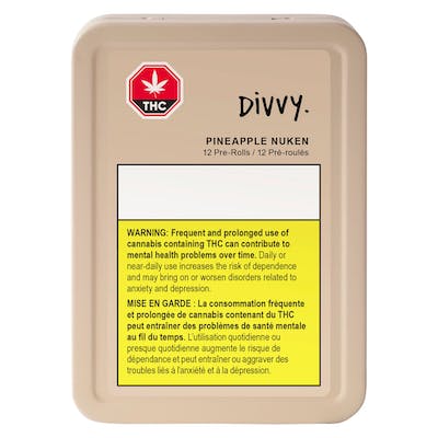 Divvy | Pineapple Nuken Pre-Rolls | 12 x 0.35g