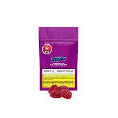 Shred'ems | Wild Berry Blaze Soft Chews | 40mg CBD + 10mg THC