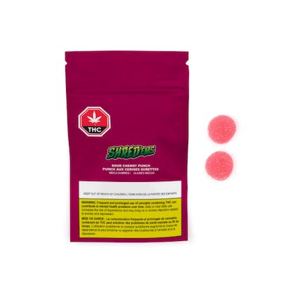 Shred'ems | Sour Cherry Punch Soft Chews | 10mg THC