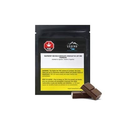 Legend | CBD Raspberry Milk Chocolate | 20mg CBD