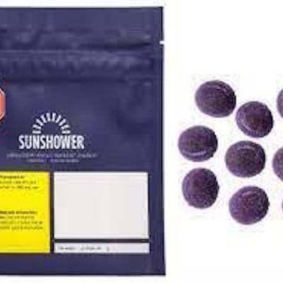 Sunshower | CBN Blueberry Moon Soft Chews | 2mg CBN + 1mg THC