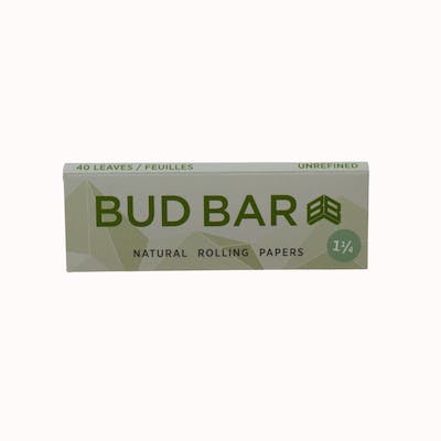 Bud Bar | Natural Rolling Papers | 1-1/4 Size