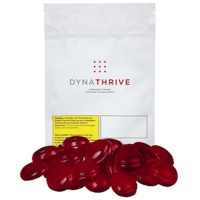 DYNATHRIVE - Pomegranate CBD Soft Chews 7x4.6 g - Pomegranate CBD Soft Chews