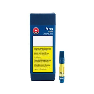 Foray - Blueberry Glto - 1g Vape Cartridge - Foray - Blueberry Glto - 1g Vape Cartridge