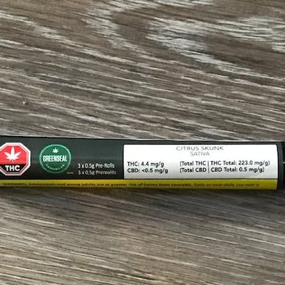 Citrus Skunk 3 x .5g Pre-roll