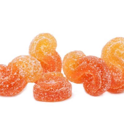 Spinach Sourz Soft Chews - Peach Orange 1:1 (5 x 2mg)