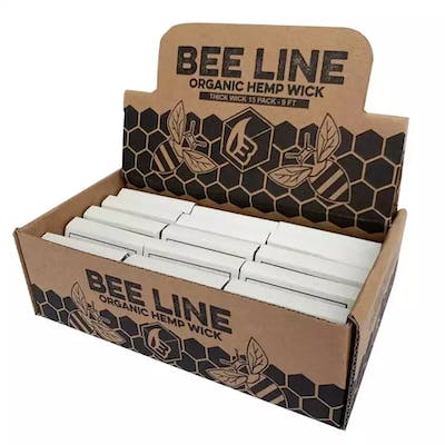 Hemp Wick - Bee Line - Thick 9ft - Thick 9ft Packet