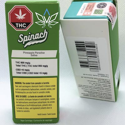 Spinach Pineapple Paradise Vape Cart 1g