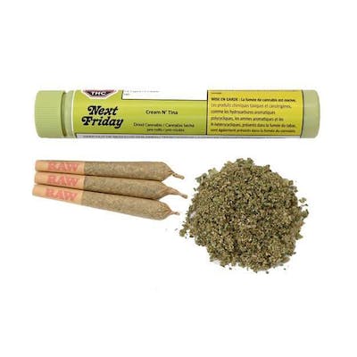 Next Friday - Cream N Tina - 3 x 0.5g Pre Rolls - Next Friday - Cream N Tina - 3 x 0.5g Pre Rolls