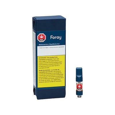 Foray Balanced 0.5 g Prefilled Vape Cartridge - Foray Balanced 0.5 g Prefilled Vape Cartridge