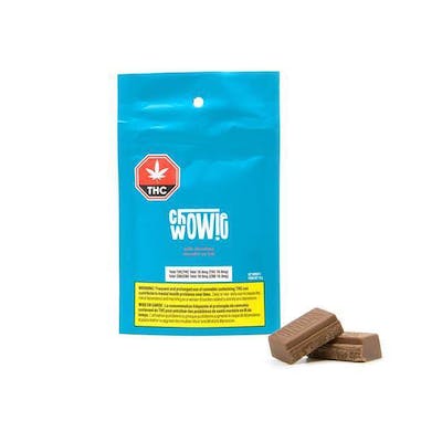 THC/CBD Milk Chocolate by Chowie Wowie - (2 Pieces)(THC-10mg/Total | CBD-10mg/Total)