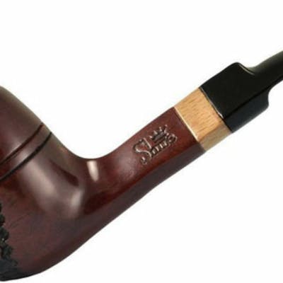 5.5" Engraved Bulldog Rosewood Pipe by Shire Pipe - Rosewood