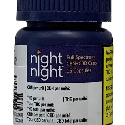 NightNight | Full Spectrum CBN + CBD Caps 15 Pack | 225mg CBD + 75mg CBN