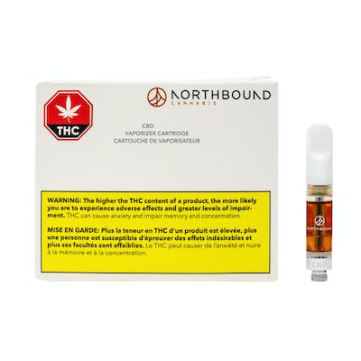 Northbound Cannabis - CBD Sour Tangie x Cannatonic Vape Cartridge - 1g
