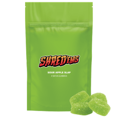 SHRED'EMS - Sour Apple Slap Soft Chews - 4x4.5g