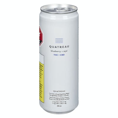 Quatreau - Blueberry & Acai CBD Sparkling Beverage - 355ml