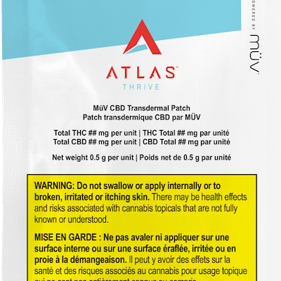 Atlas Thrive - MUV CBD Transdermal Patch - 0.5g