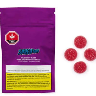 SHRED'EMS - SHRED'EMS Wild Berry Blaze 4 x 2.25g Soft Chews