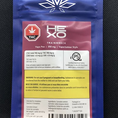 Hexo Trainwreck Disp Pen 0.25g