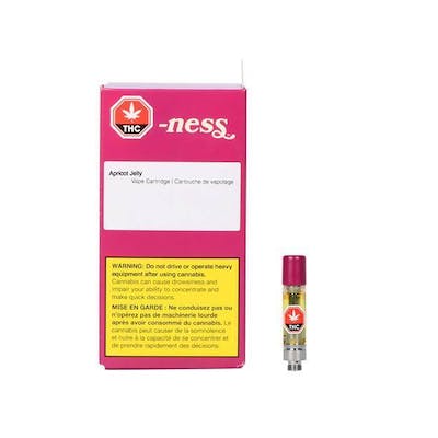 Ness - Apricot Jelly - 1g Vape Cartridge - NESS - Apricot Jelly - 1g Vape Cartridge