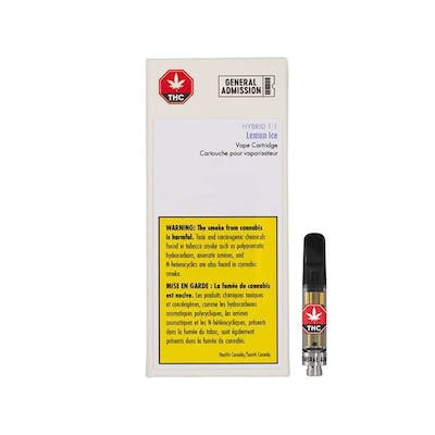 General Admission - Lemon Ice - 0.95g Vape Cartridge - Lemon Ice 0.95 g Prefilled Vape Cartridge