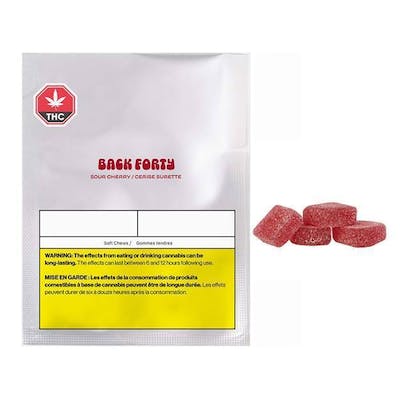 Back Forty - Sour Cherry Soft Chew's - 4 Pack - Back Forty - Sour Cherry - Soft Chews