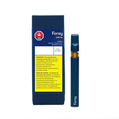 Foray - Indica 0.3g Disposable Vap Pen - Foray - Indica 0.3g Disposable Vap Pen