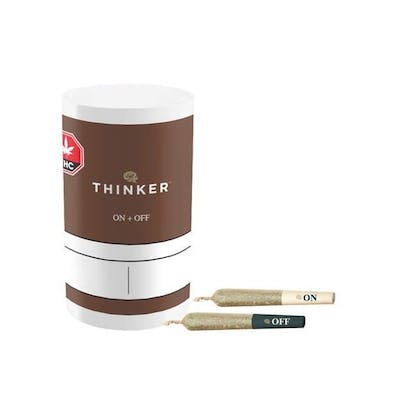 Thinker - On + Off - 12 x 0.25g Pre Rolls - Thinker - On + Off - 12 x 0.25g Pre Rolls