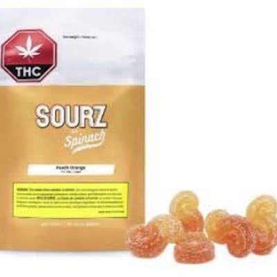 Spinach - Peach Orange Sourz 1:1 Soft Chews - Peach Orange Sourz 1:1 Soft Chews