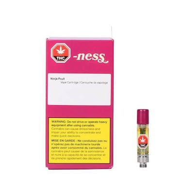 Ness - Ninja Fruit 1.0 g Prefilled Vape Cartridge - -ness Ninja Fruit 1.0 g Prefilled Vape Cartridge