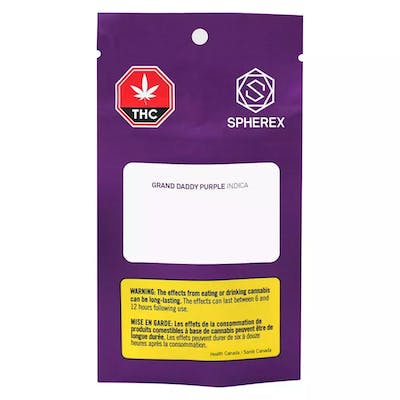 Spherex - Grand Daddy Purple - 1g Cartridge - Spherex - Grand Daddy Purple - 1g Cartridge